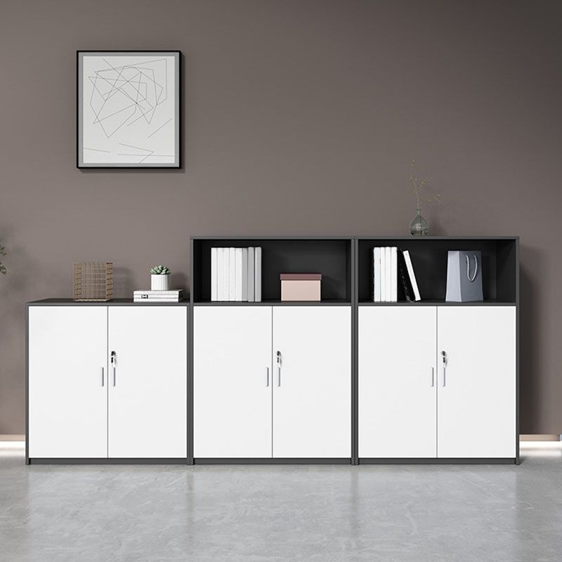 Lateral File Cabinet Wood Color Block Locking File Cabinet with Drawers