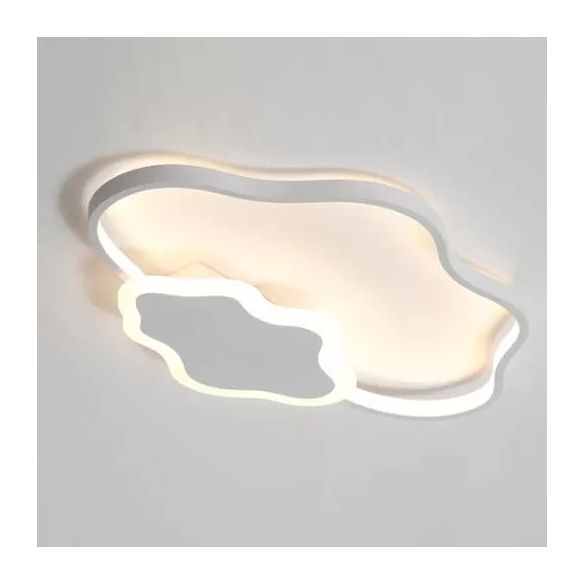 Nursing Room Cloud Ceiling Light Acrylic Modern White Finish Flush Mount Light
