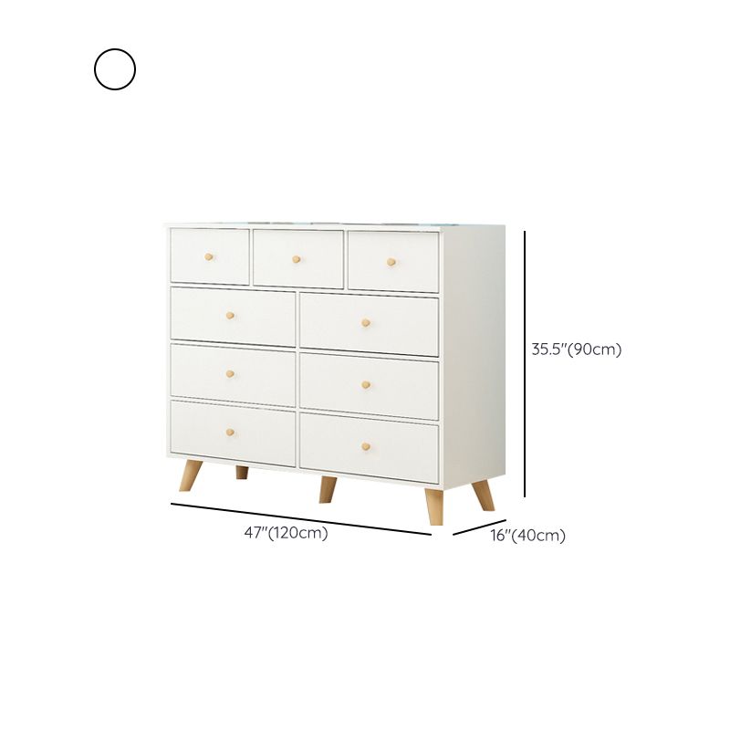 Contemporary Storage Chest Wood Storage Chest Dresser with 4/5/9 Drawers