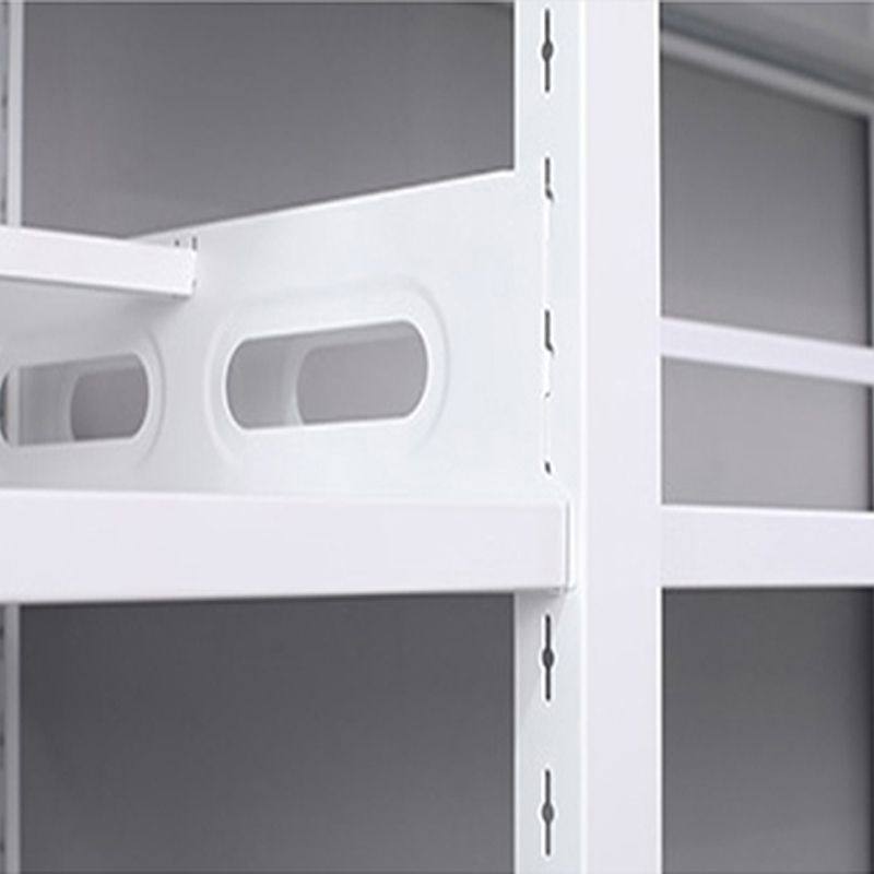 Rectangle Etagere Bookshelf Modern Metal Open Bookcase with Shelves