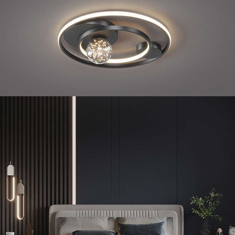 Round Shade 3 - Luci Moderno Stile Flush Montaggio Soffitto Illuminazione Fissaggio per Living Room Bedroom