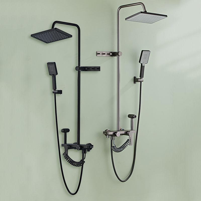Modern Style Shower System Handle Lever Wall Mounted Spot Resist Shower System