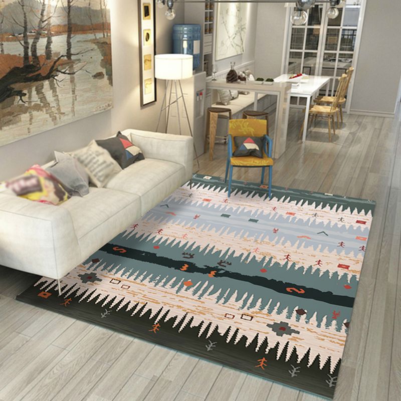 Witte toon boho tapijten polyester tapijt tribal classicisme binnen tapijt niet-slip steun voor woonkamer