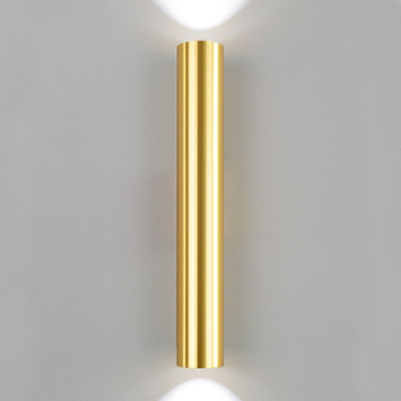 Modern Style Cylinder Wall Light Sconces Metal 2 Lights Wall Washer Sconce