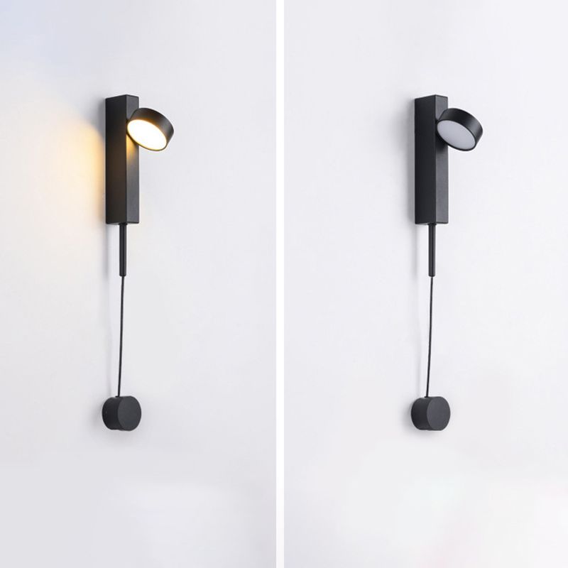 Lámpara de pared de metal de 1 luces de 1 luces de 1 luces de 1 luces modernas de LED Circle Light para dormitorio