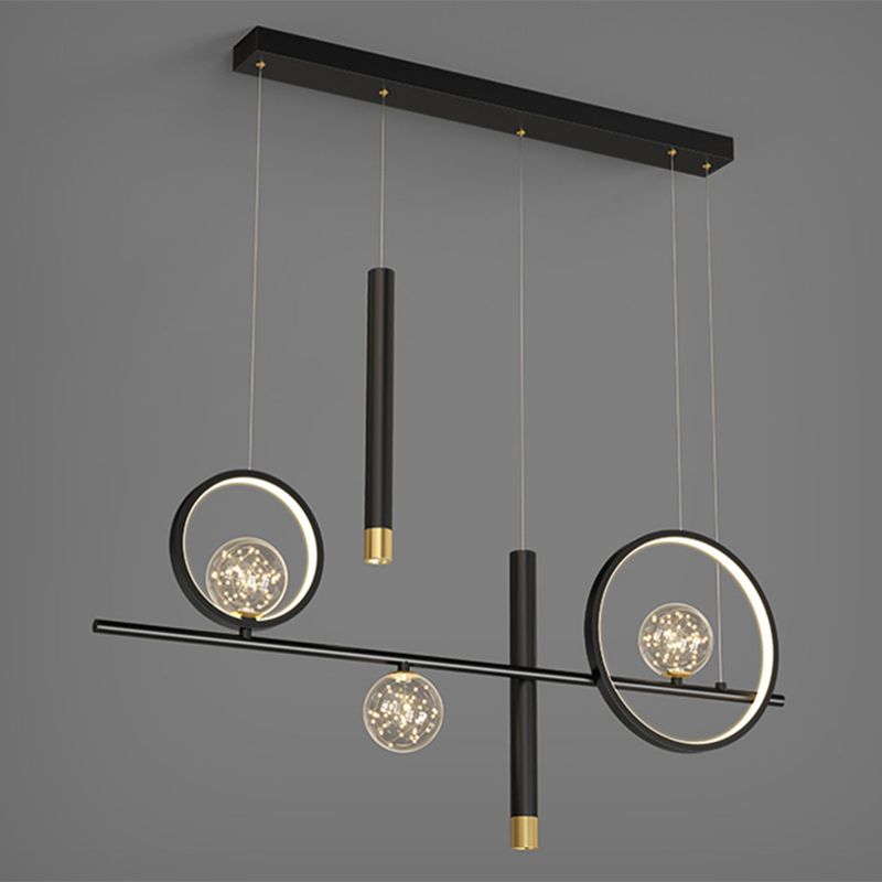 39,5 "Long Metal Illumining Simplicidad Costilización de techo Luz para comedor