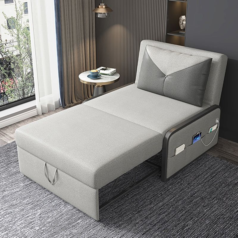 Faux Leather Stain Resistant Contemporary Armless Bed Sofa Couch