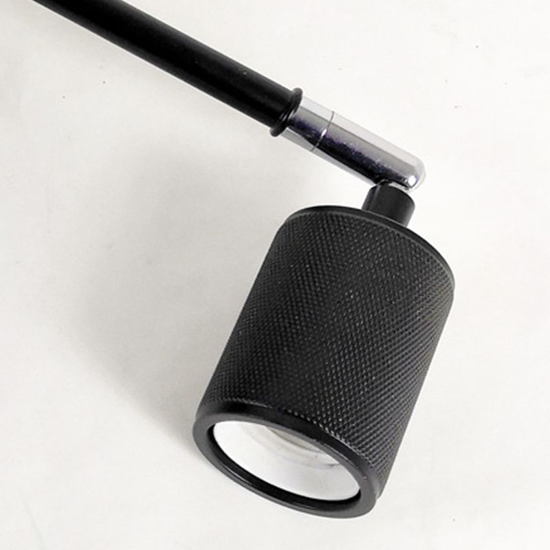 Industrial Tapered Shape Wall Mount Light Fixture Metal 1 Light Sconce Lamp in Black