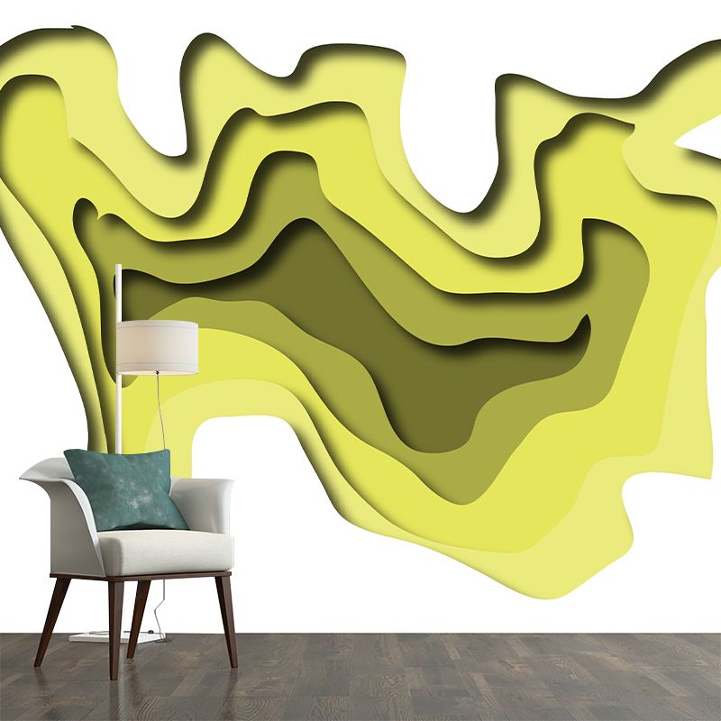 Abstract Style Washable Mural Wallpaper Illustration Indoor Wall Mural
