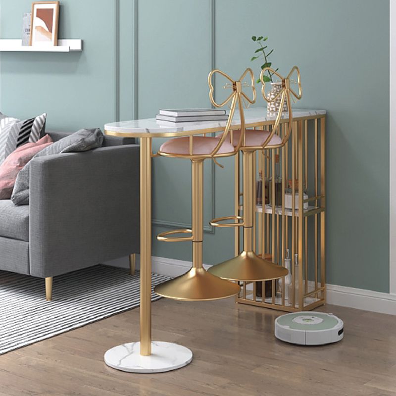 Upholstered Bar Stools Adjustable Height Scandinavian Counter-height Stool