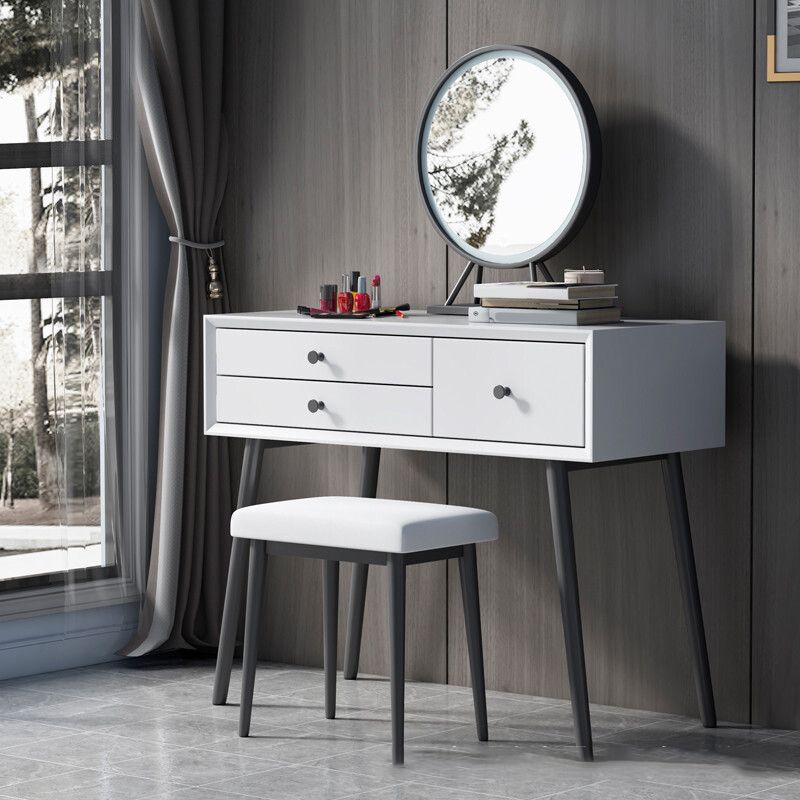 Modern 233.46" Height 3-Drawer Table Top Makeup Vanity for Bedroom