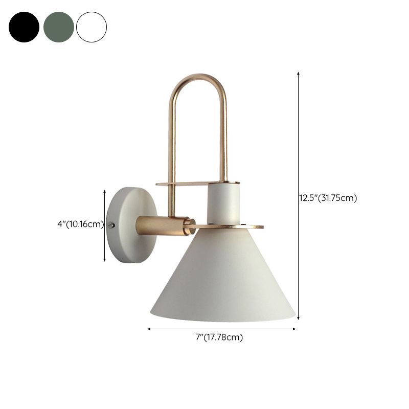 Modern Metal Wall Sconce Colorful Wall Light Fixture for Bedroom
