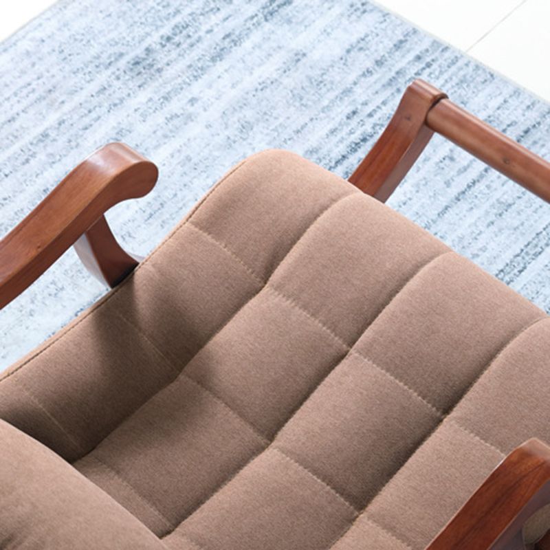 Contemporary Style Single Sofa Rocking Chair Wooden Indoor Rocking Chair for Living Room