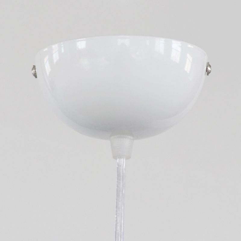 Onregelmatige gevormde zijden hanger lamp postmodern 1 bol witte ophanging licht voor woonkamer