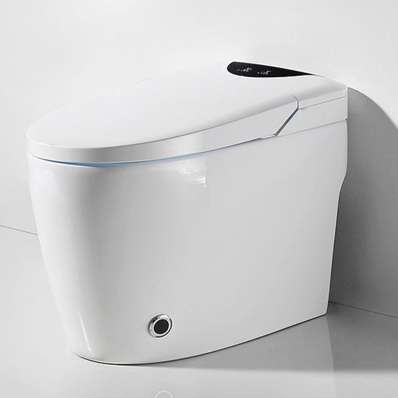 Modern Concealed Tank Toilet Skirted ABS Floor Mounted Flush Toilet with Seat