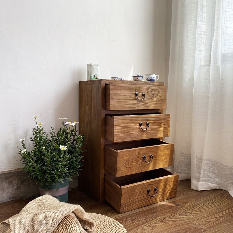 Wooden Storage Chest Dresser Traditional Dresser with Drawers