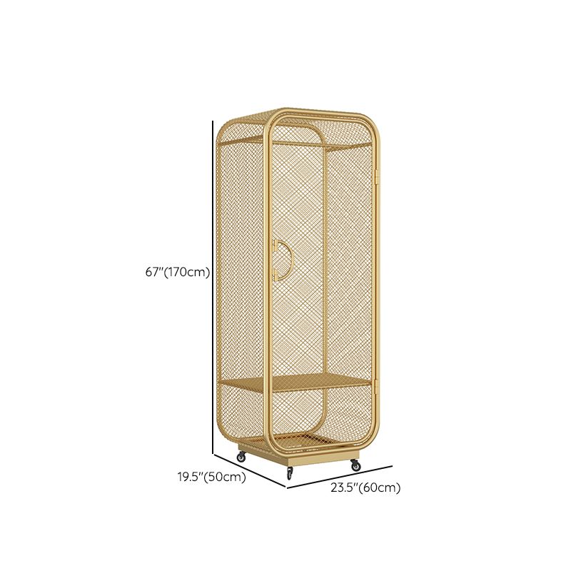 Metal Storage Cabinet Industrial Wardrobe Armoire with Garment Rod