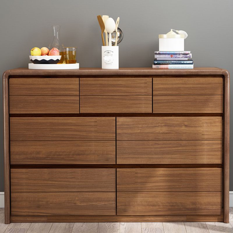 Contemporary Horizontal Chest Bedroom Storage Chest with Drawers