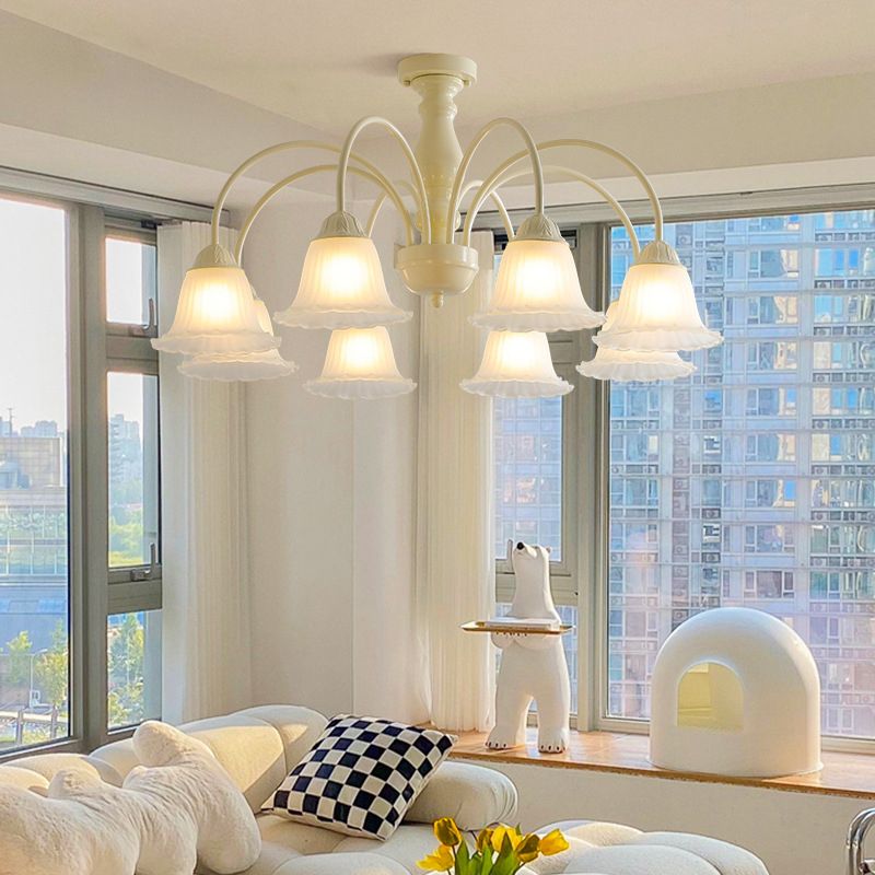 Modern Ceiling Lamp Creative Glass Shade Flush Mount Lighting Fixture for Bedroom