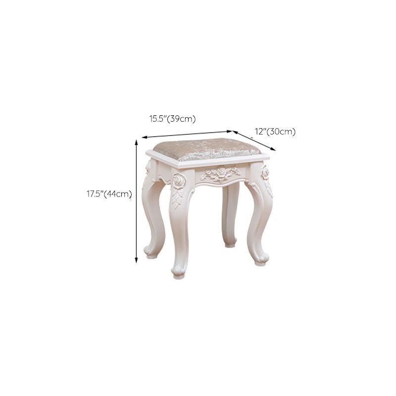 Victorian Bedroom With Drawer Mirror Solid Wood Makeup Vanity Set