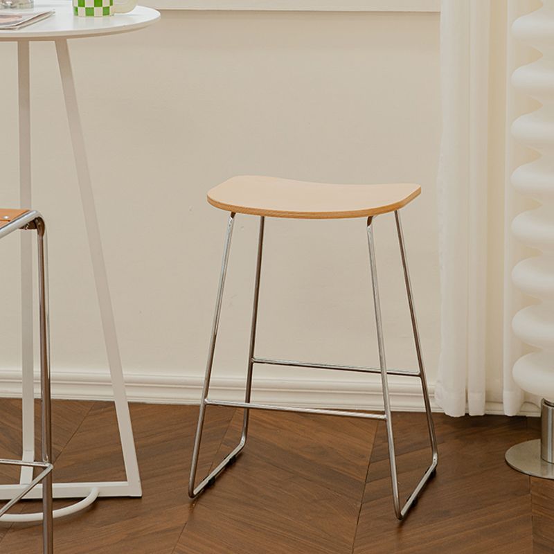 Industrial Metal Counter Stools Saddle Seat Counter Stool for Living Room