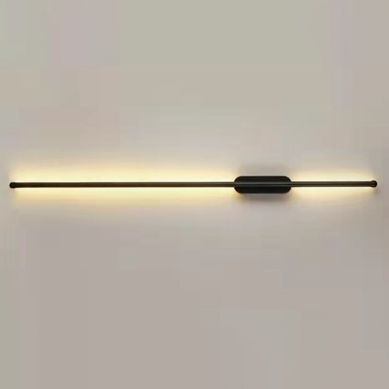 Metal Linear Wall Sconces Contemporary Style 1 Light Wall Light Fixture