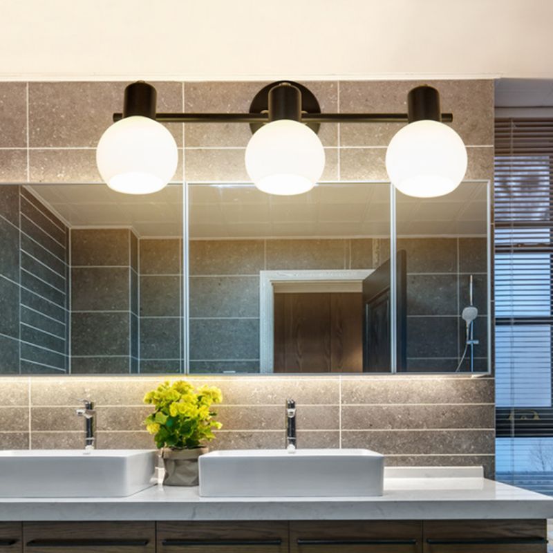 Luminaire d'éclairage en forme de balle Simplicité style luminaire mural métallique