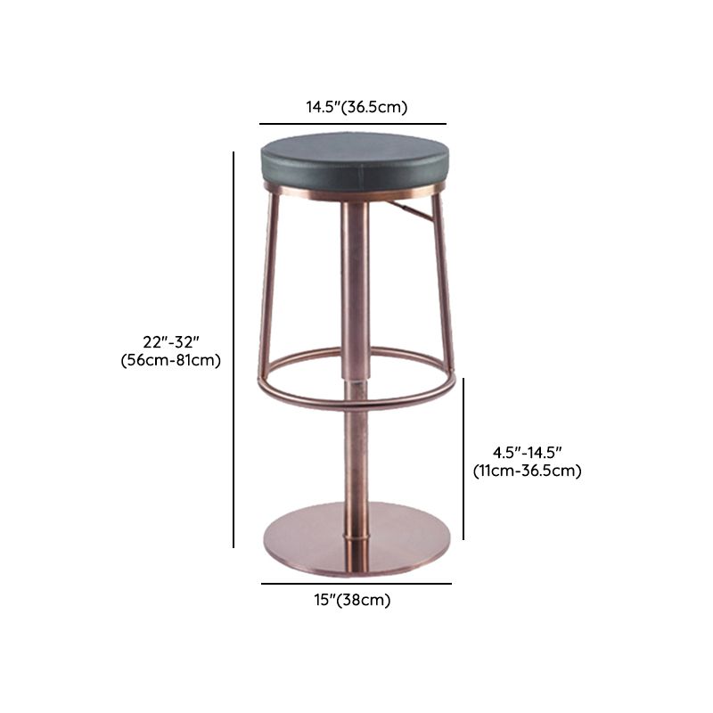 Modern Upholstered Counter Stool Bar-height Bar Stool with Footrest