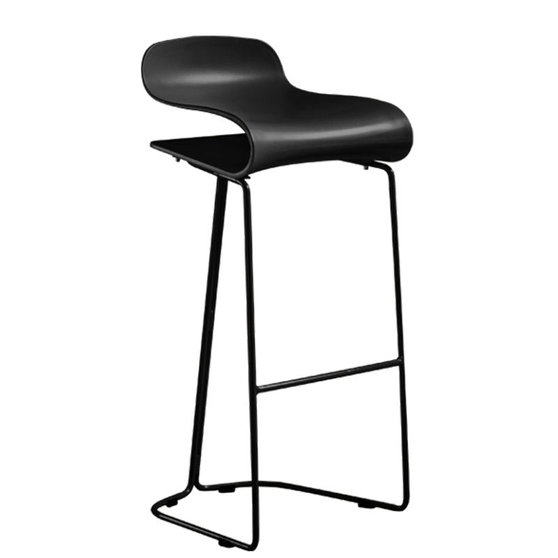 Low Back Footrest Bar & Counter Stool Modern Indoor Acrylic Counter Stool