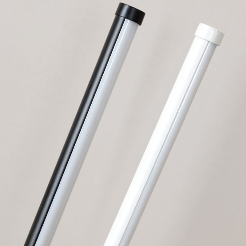 Linear Shape Floor Lamp Contemporary Metal 1 Light Floor Lighting