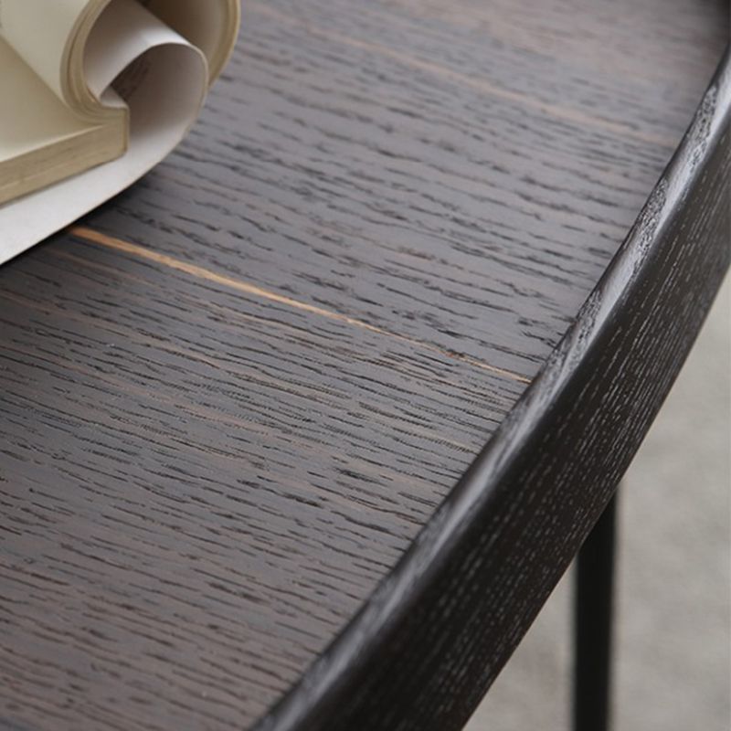 Modern Solid Wood End Table Cross Legs Corner Table for Living Room