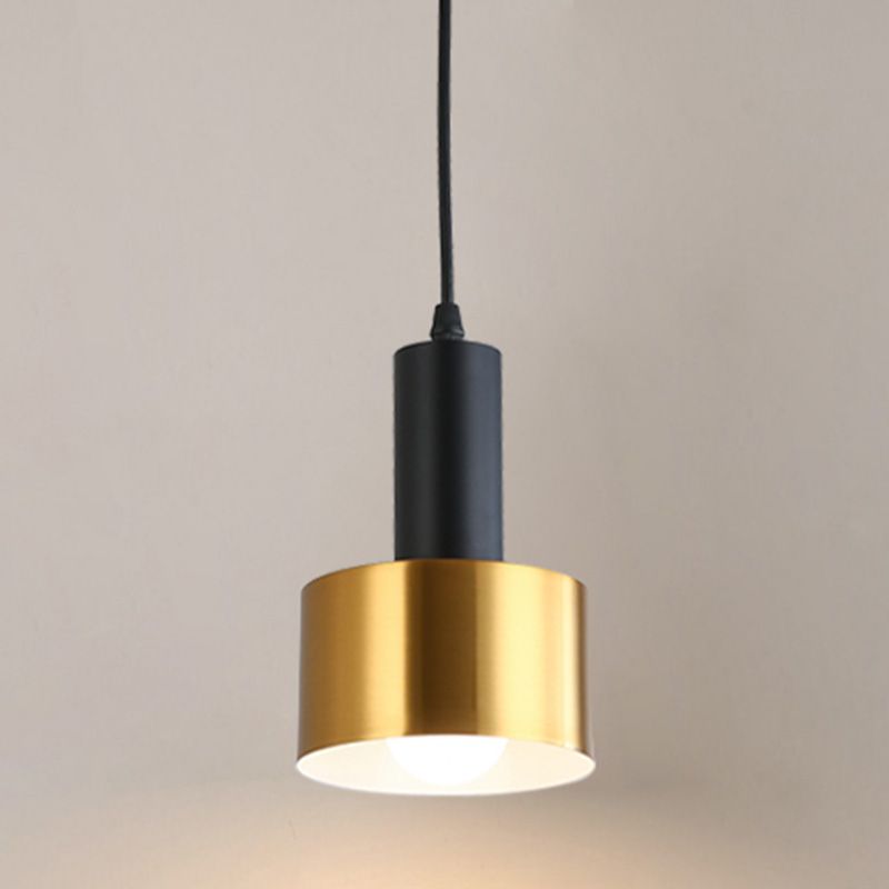 Geometric Hanging Light Fixtures Modern 1-Light Suspension Lamp with Acrylic Shade