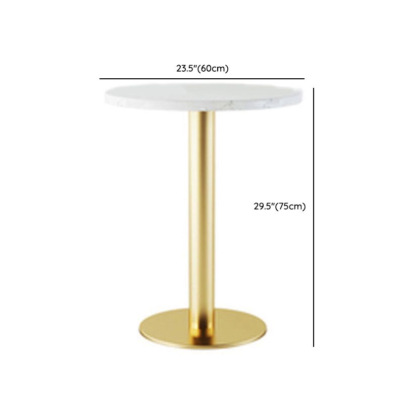 Glam Dinette Set for Home 1/2/3/5 Pieces White Dining Table Set with Metal Chairs