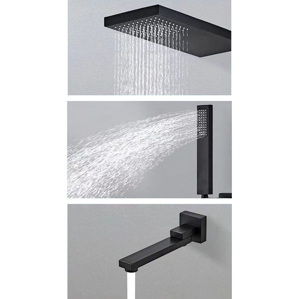 Shower System Wall Mounted Massage Jet Adjustable Spray Pattern Shower Trim
