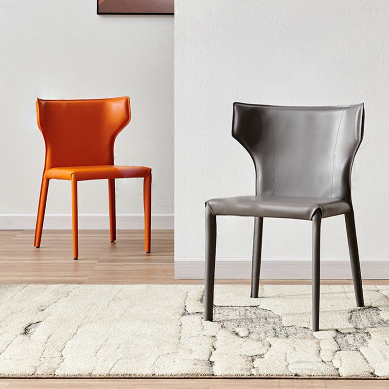 Faux Leather Side Chair Contemporary Kitchen Dining Side Chair