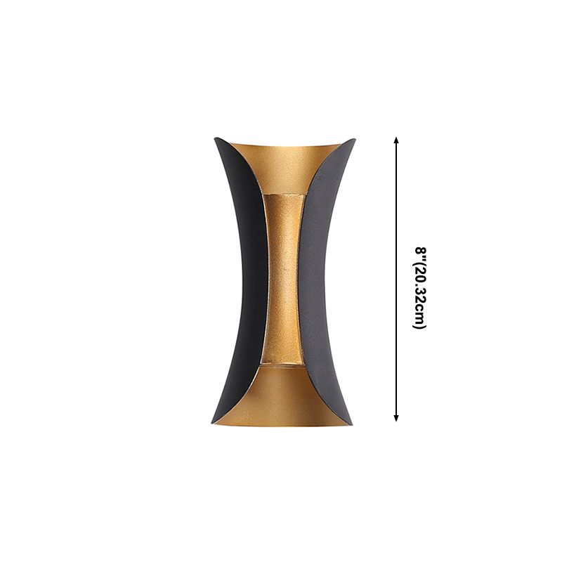 Éclairage d'applications mural incurvé métal