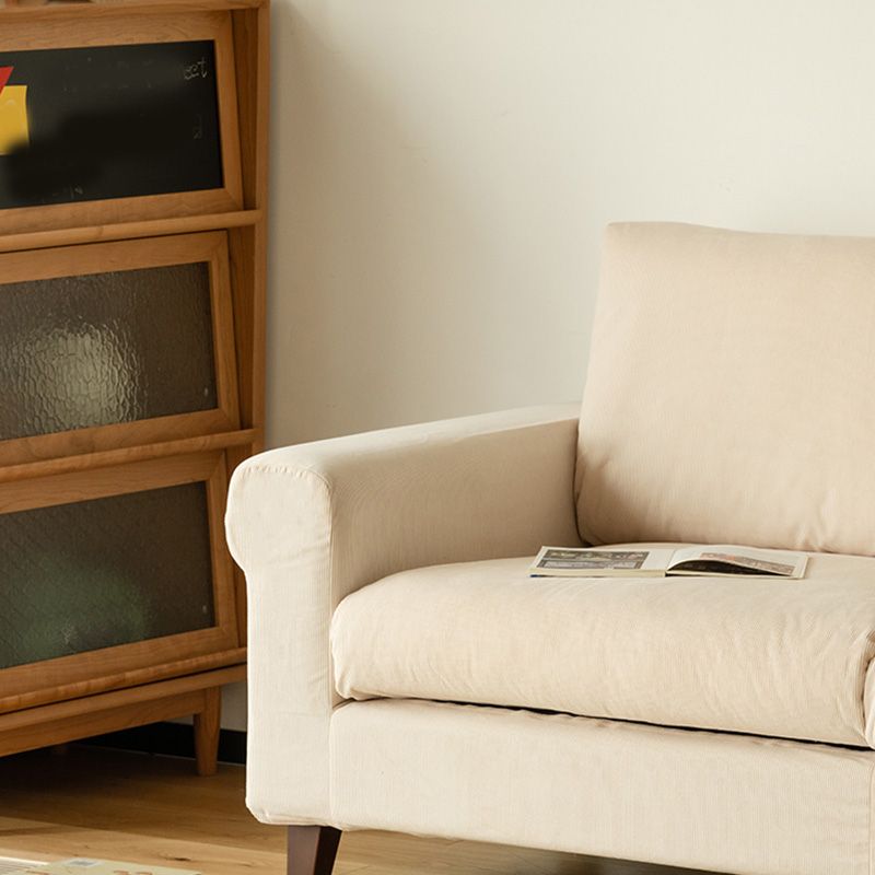 Modernistic Fabric Loveseat with Pillows and Cushion Modern Sofa for Room
