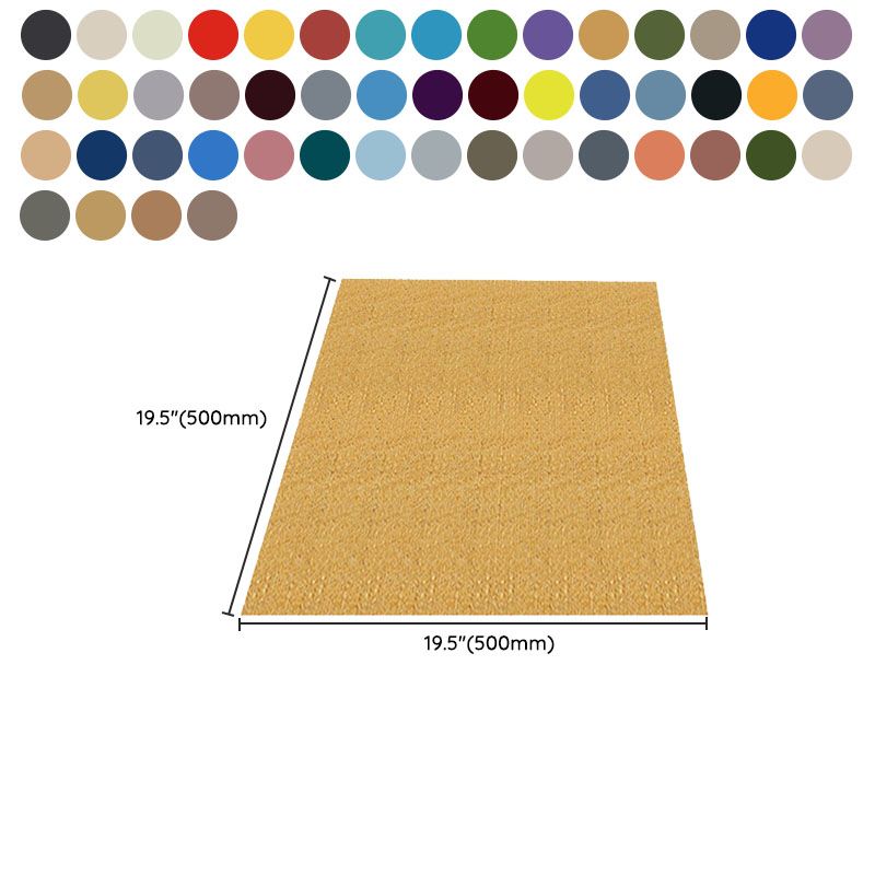 Carpet Tile Fade Resistant Non-Skid Solid Color Loose Lay Carpet Tiles Living Room