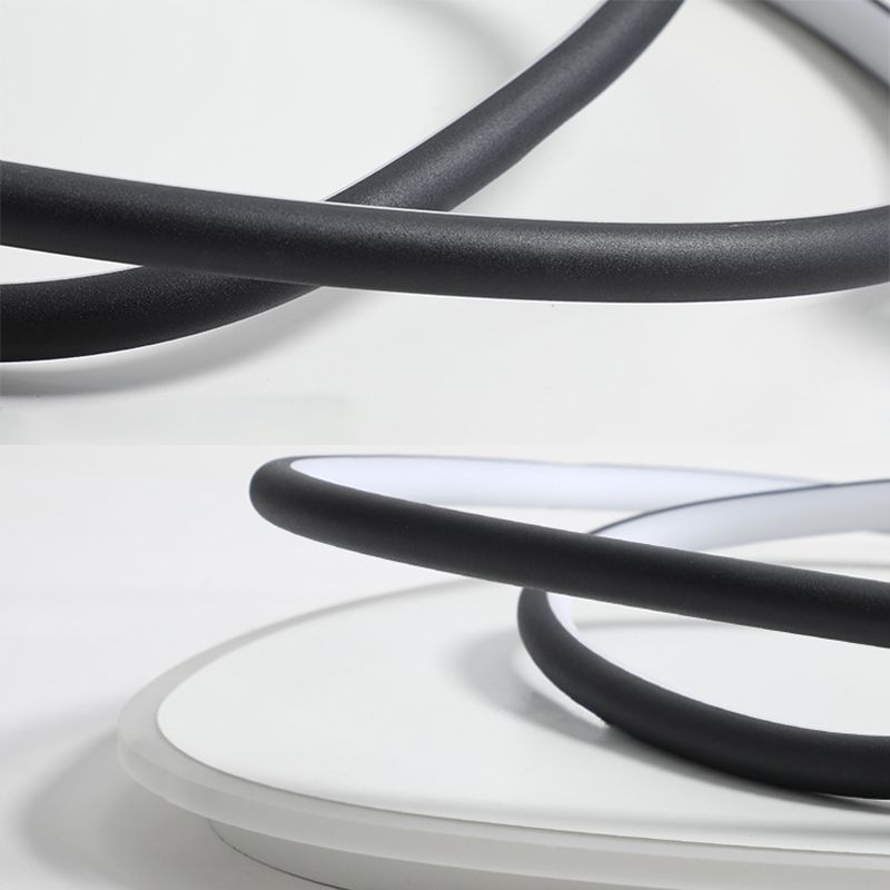 Lampe encastrée moderne à 3 têtes, abat-jour en Silicone, plafonnier LED pour chambre à coucher
