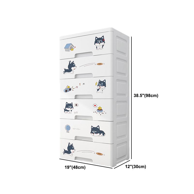 Contemporary Non-Hanging Armoire Plastic Bedroom Wardrobe Closet