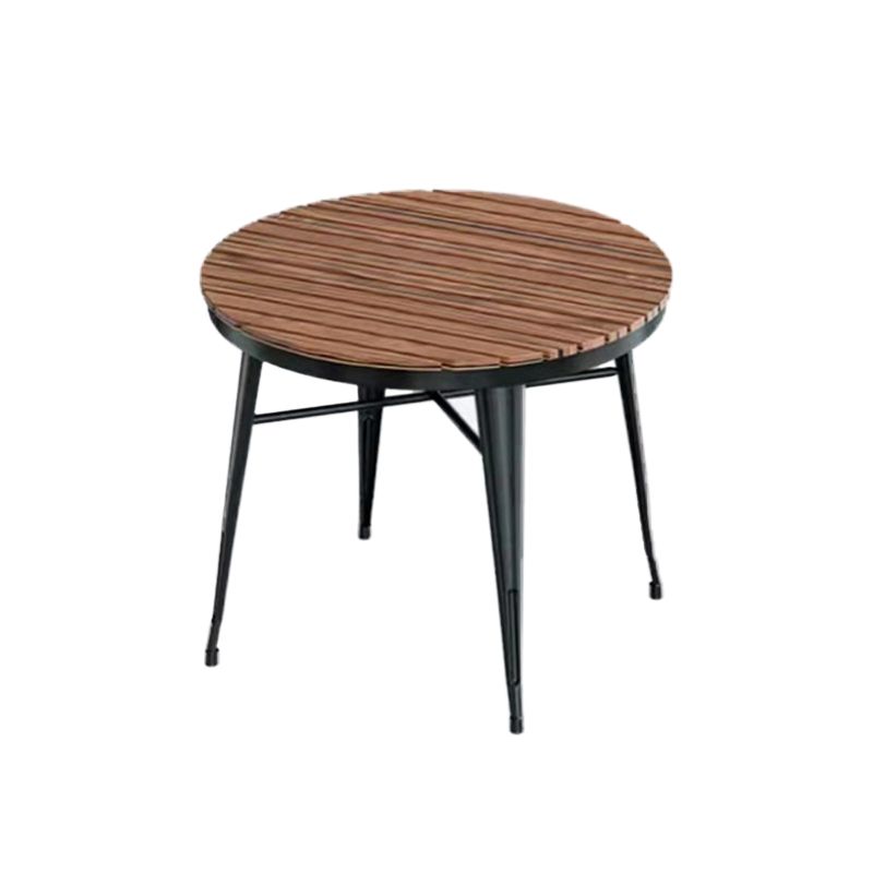 Modern 1/5/7 Pieces Metal Dining Set Reclaimed Wood Table Set