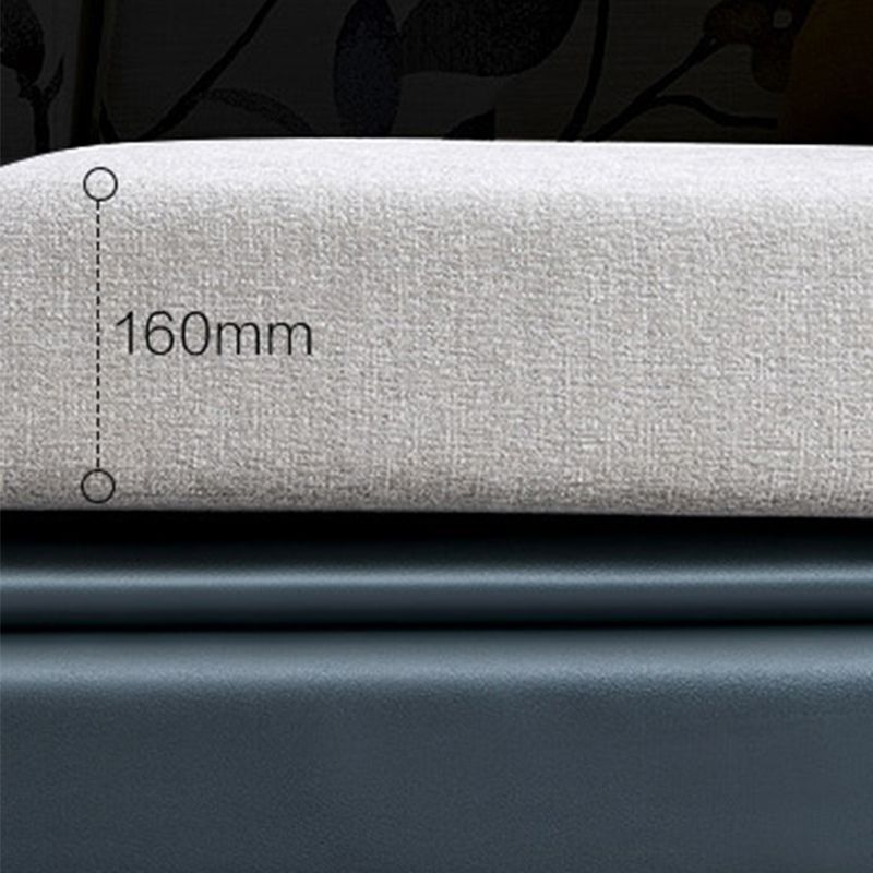 Modern Gray Cushions Sofa & Chaise 5-Seater 139.37" L Square Arm Sectional Sofa