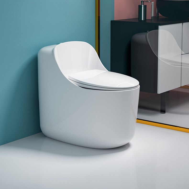 Modern White Siphon Jet Urine Toilet Wall Hung Toilet Bowl with Toilet Seat