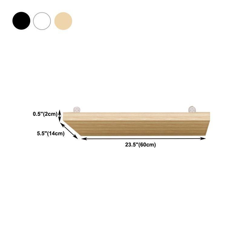 Modern Manufactured Wood Floating Bookcase 5.5" Wide Bookshelf