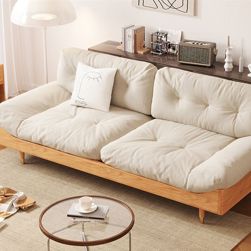 Armless Sofa Loose Back 35"W Tufted Modern Sofa for Living Room