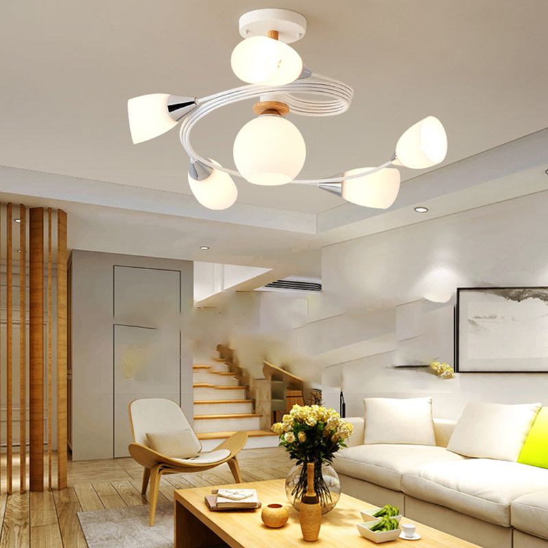 Glasgeometrische Form spüle Deckenleuchte modern