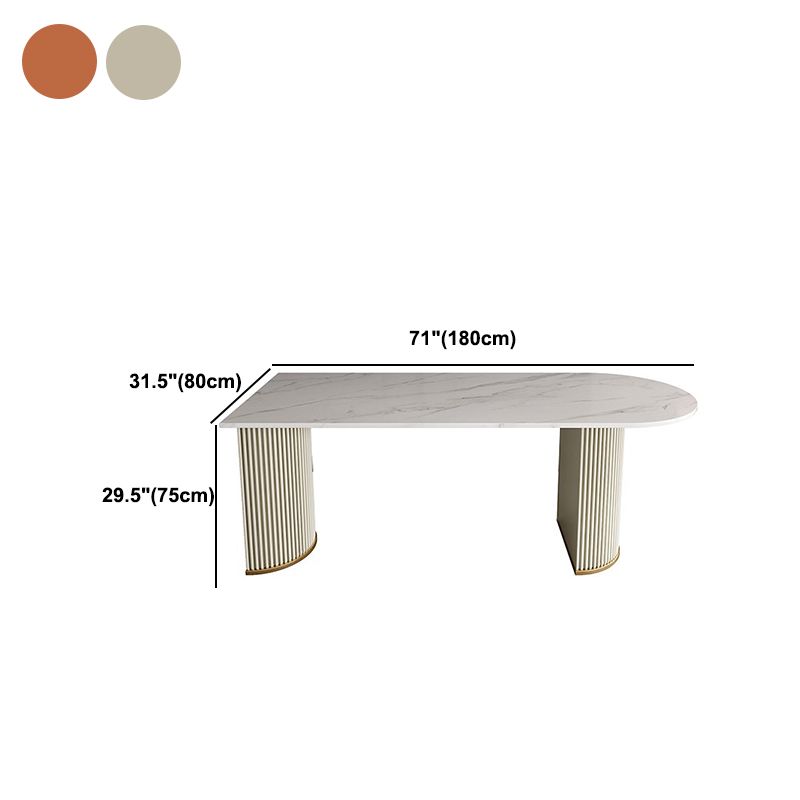 Free Form Home Dining Table Modern Dining Room Table of Sintered Stone