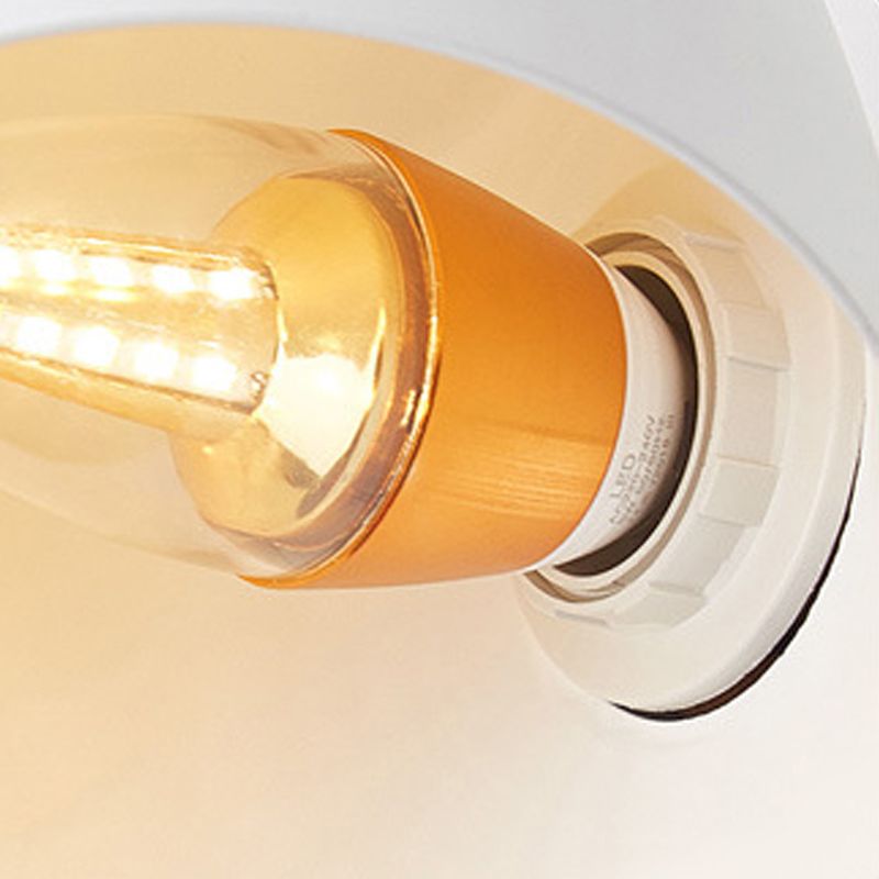 Metalen kom leeswandverlichting moderne stijl 1 licht wand gemonteerd verlichtingsarmatuur