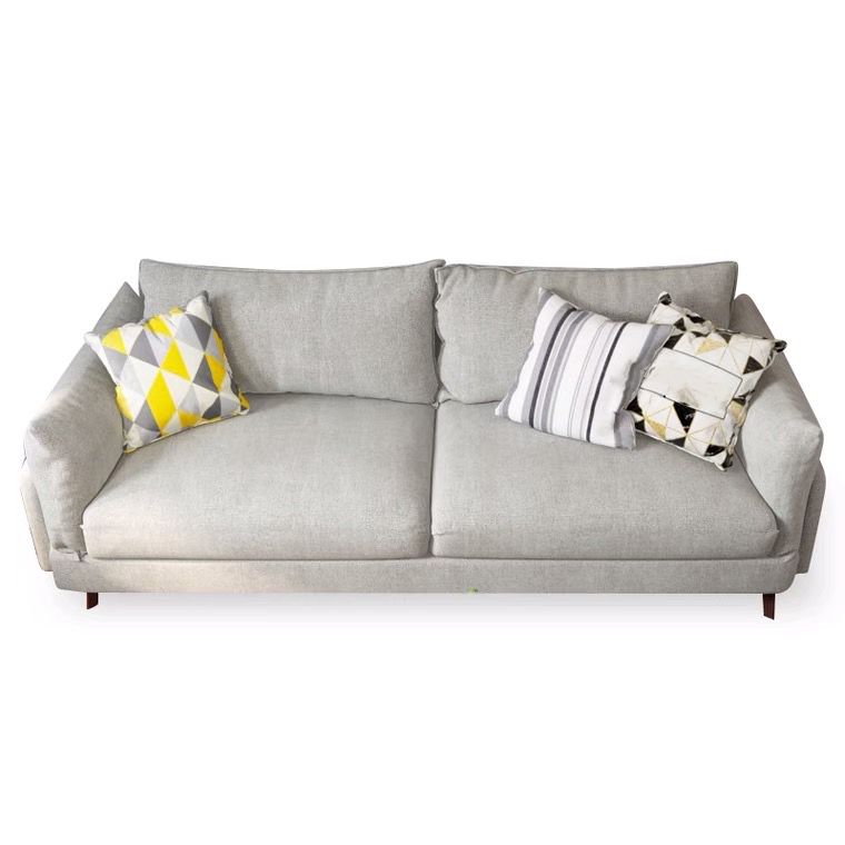 Contemporary Sewn Pillow Back Sofa with Pillow Top Arm for Apartment