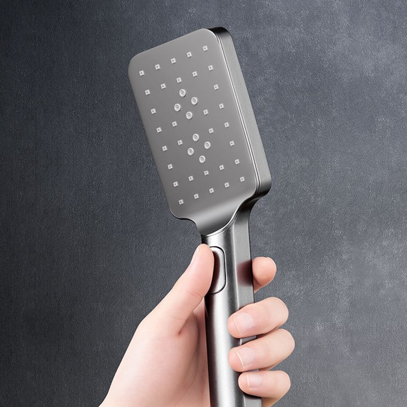 Modern Shower System Rectangle Handle Lever Wall Mounted Copper Shower System